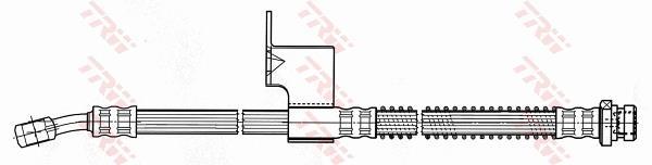 Flexible de frein (Durite de frein) TRW ref. PHD621