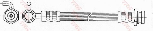 Flexible de frein (Durite de frein) TRW ref. PHD647