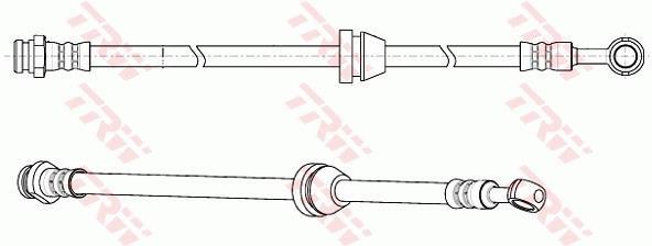 Flexible de frein (Durite de frein) TRW ref. PHD947