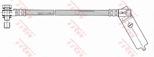 Flexible de frein (Durite de frein) TRW ref. PHD952