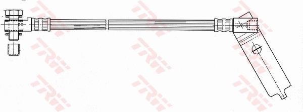 Flexible de frein (Durite de frein) TRW ref. PHD952