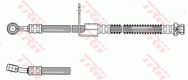 Flexible de frein (Durite de frein) TRW ref. PHD958