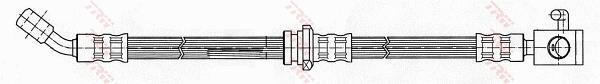 Flexible de frein (Durite de frein) TRW ref. PHD969
