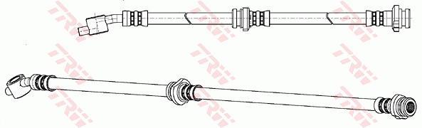Flexible de frein (Durite de frein) TRW PHD972