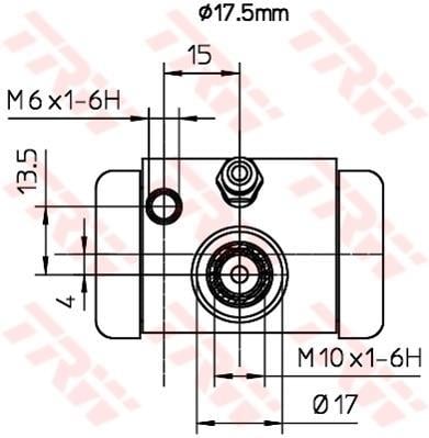 Cylindre de roue TRW ref. BWC252