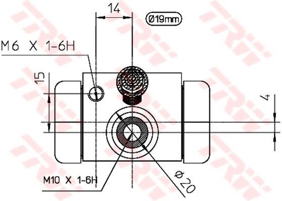 Cylindre de roue TRW ref. BWD100