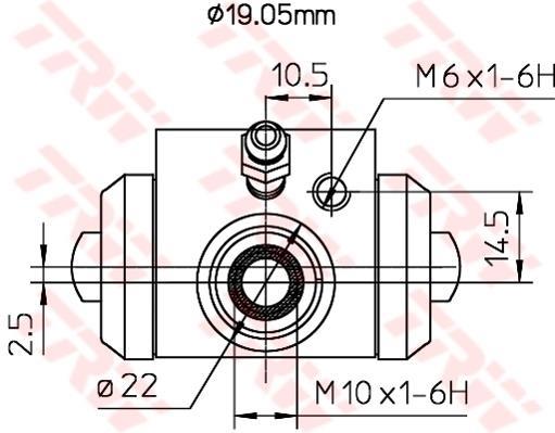 Cylindre de roue TRW ref. BWD113A