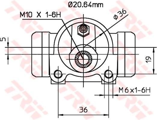 Cylindre de roue TRW ref. BWF303
