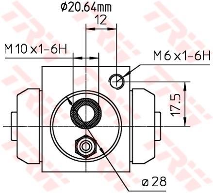 Cylindre de roue TRW ref. BWF309