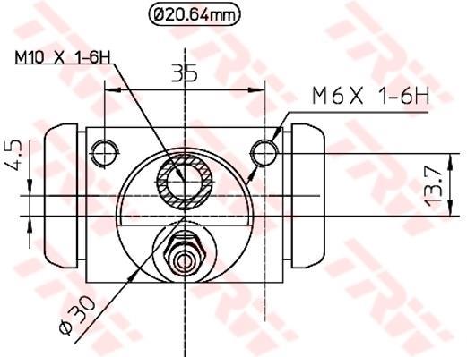 Cylindre de roue TRW ref. BWF321
