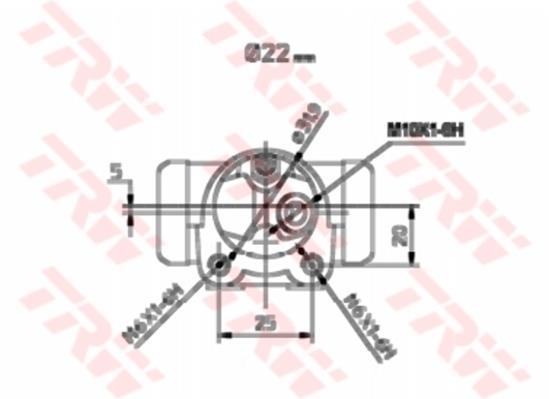 Cylindre de roue TRW ref. BWH173