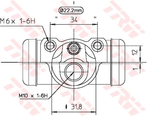 Cylindre de roue TRW ref. BWH277