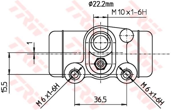 Cylindre de roue TRW ref. BWH300