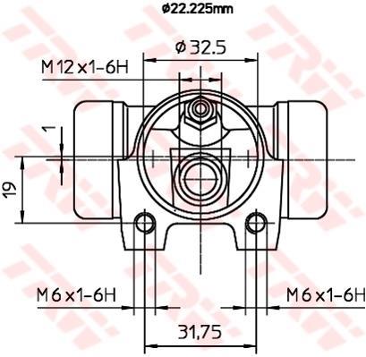 Cylindre de roue TRW ref. BWH373