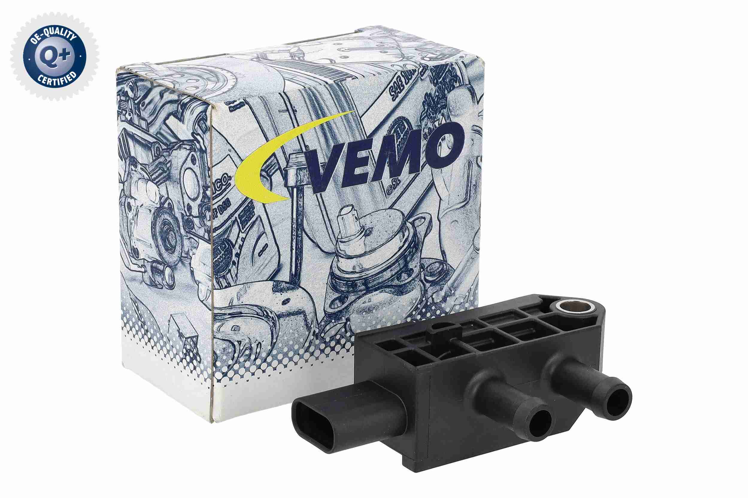 Capteur, pression des gaz échappement (Capteur de pression différentiel) VEMO ref. V10-72-0435