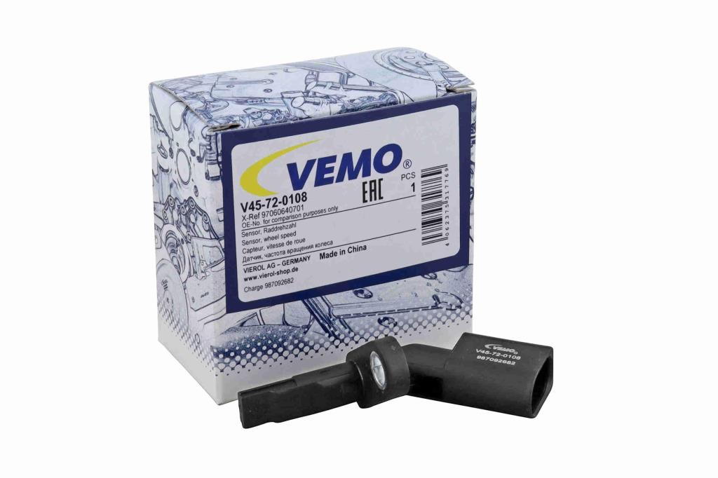 Capteur ABS (Capteur de vitesse de roue) VEMO ref. V45-72-0108
