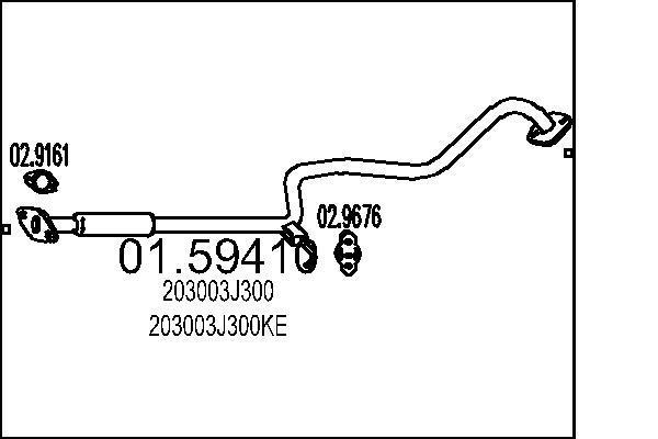 Silencieux central MTS 01.59410