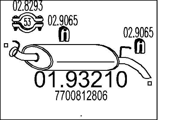 Silencieux arrière MTS 01.93210