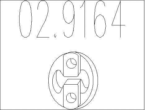 Butée élastique, silencieux MTS 02.9164