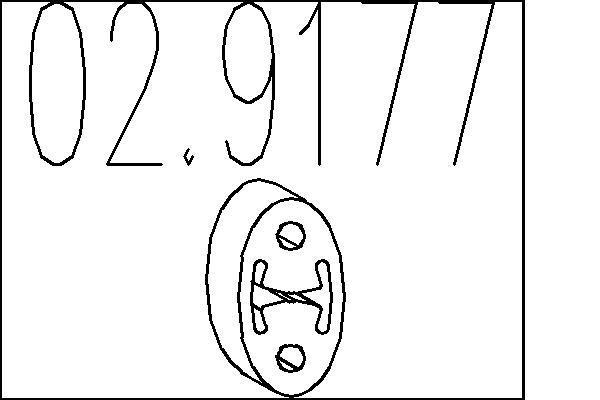 Butée élastique, silencieux MTS 02.9177