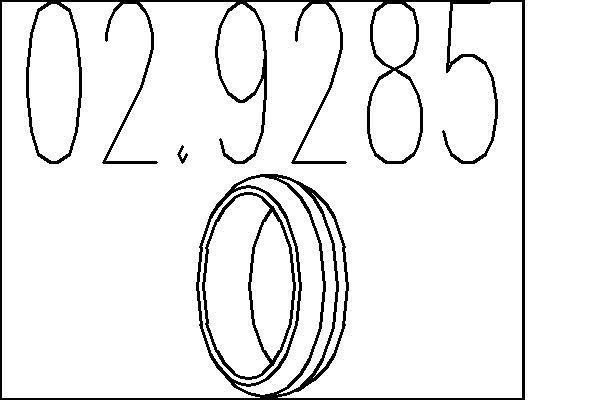 Bague d'étanchéité, tuyau d'échappement MTS ref. 02.9285
