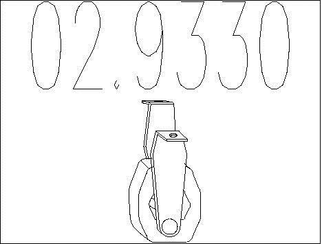 Butée élastique, silencieux MTS 02.9330