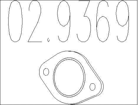 Joint d'étanchéité, tuyau d'échappement MTS 02.9369