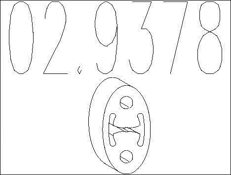 Butée élastique, silencieux MTS 02.9378