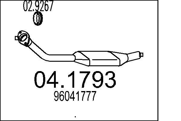 Catalyseur (Pot catalytique) MTS ref. 04.1793