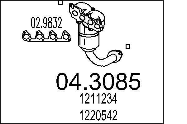 Catalyseur MTS 04.3085