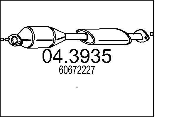 Catalyseur (Pot catalytique) MTS ref. 04.3935