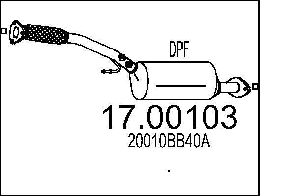 Filtro de partículas (FAP Diesel) MTS ref. 17.00103