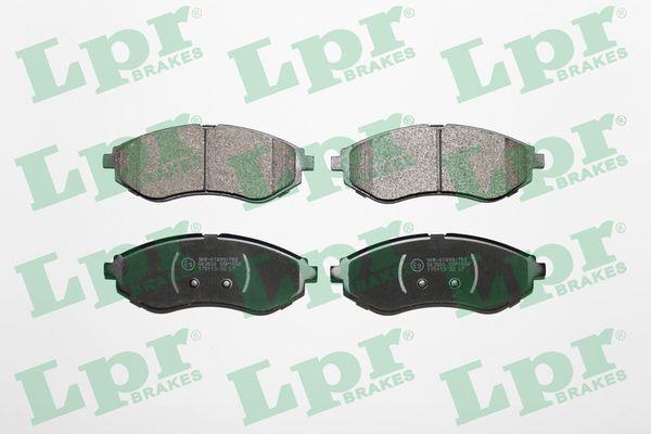 Jeu de 4 plaquettes de frein LPR ref. 05P1080
