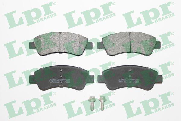 Jeu de 4 plaquettes de frein LPR ref. 05P1188