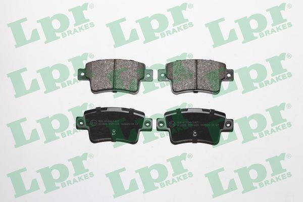Jeu de 4 plaquettes de frein LPR ref. 05P1224