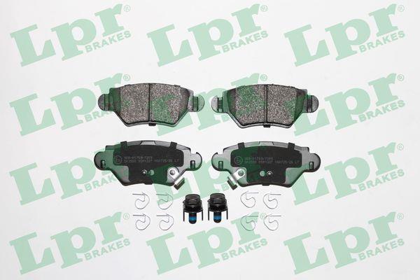 Jeu de 4 plaquettes de frein LPR ref. 05P1227