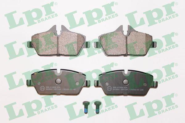 Jeu de 4 plaquettes de frein LPR ref. 05P1241