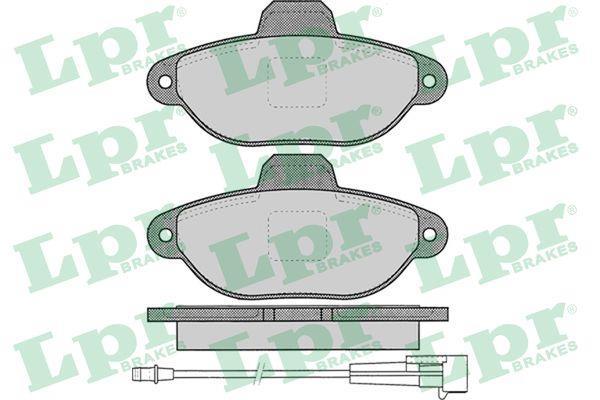 Jeu de 4 plaquettes de frein LPR ref. 05P1262