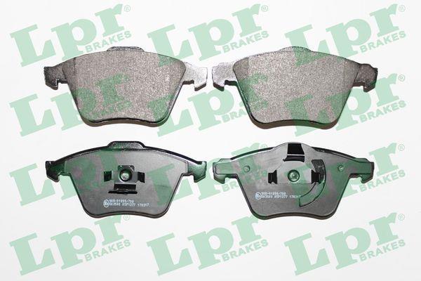 Jeu de 4 plaquettes de frein LPR ref. 05P1277