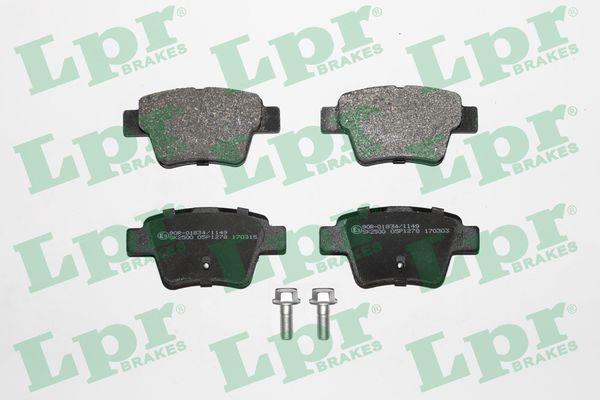 Jeu de 4 plaquettes de frein LPR ref. 05P1278