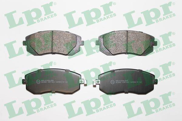Jeu de 4 plaquettes de frein LPR ref. 05P1363