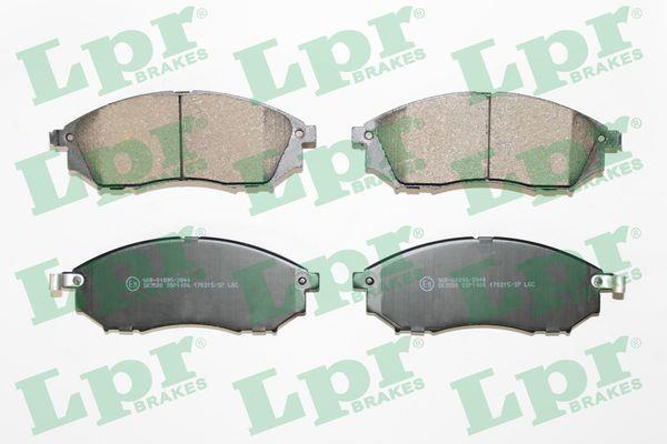 Jeu de 4 plaquettes de frein LPR ref. 05P1406
