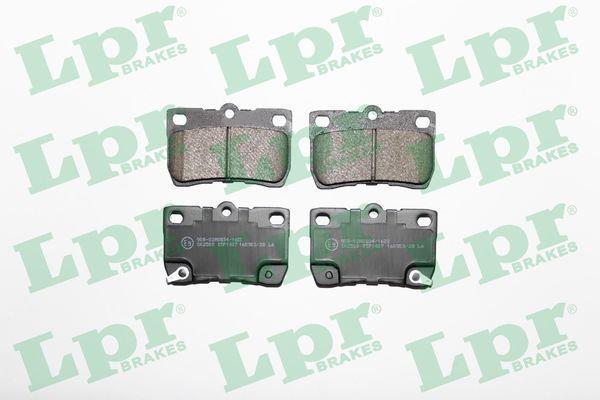 Jeu de 4 plaquettes de frein LPR ref. 05P1407