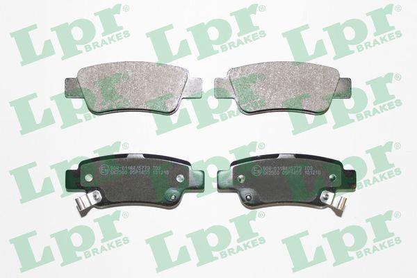 Jeu de 4 plaquettes de frein LPR ref. 05P1455
