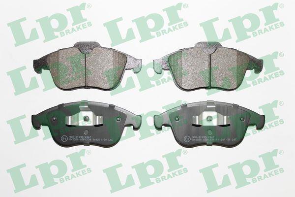 Jeu de 4 plaquettes de frein LPR ref. 05P1534