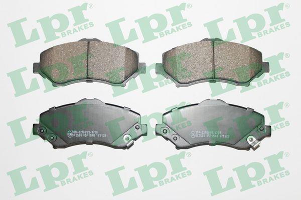 Jeu de 4 plaquettes de frein LPR ref. 05P1548