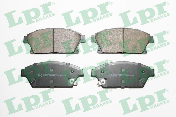 Jeu de 4 plaquettes de frein LPR ref. 05P1562
