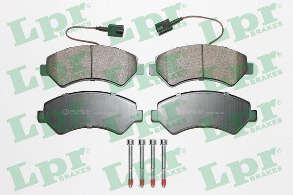 Jeu de 4 plaquettes de frein LPR ref. 05P1721