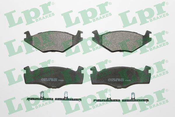Jeu de 4 plaquettes de frein LPR ref. 05P225