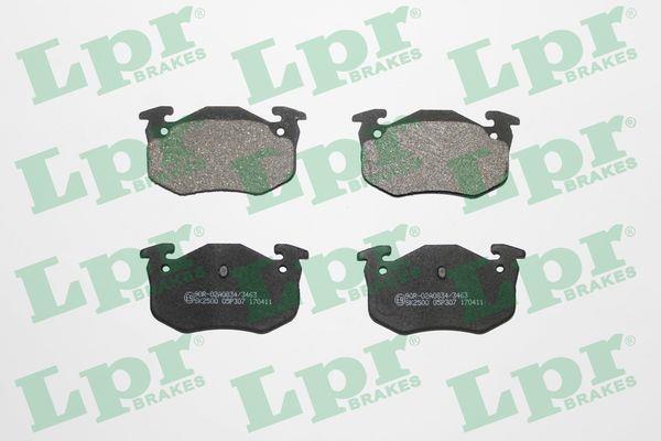 Jeu de 4 plaquettes de frein LPR 05P307